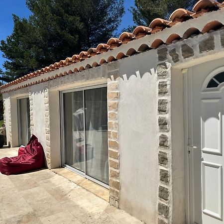Jolie Maison Avec Vue Sur Piscine Bouc-Bel-Air Exterior photo